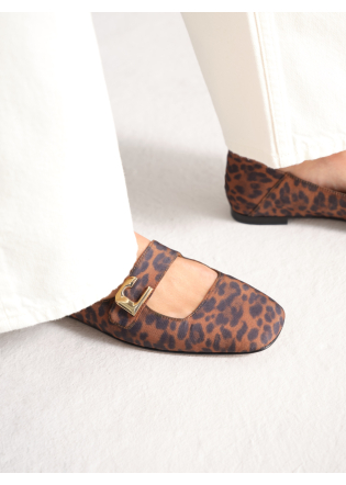 Bailarinas LOLA CRUZ Mod.083Z73BK leopardo