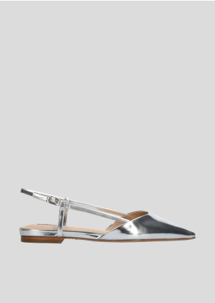 Zapatos planos LOLA CRUZ Mod.109Z17BK plata