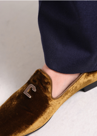 Loafers LOLA CRUZ Mod.266Z70BK ocre