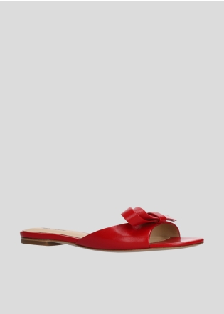 Mules LOLA CRUZ Mod.197Z13BK rojo