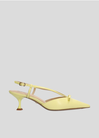 Zapatos Tacon LOLA CRUZ Mod.104Z13BK amarillo
