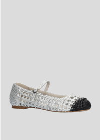 Bailarinas LOLA CRUZ Mod.002Z15BK plata