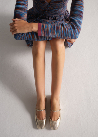 Bailarinas LOLA CRUZ Mod.089Z51BK platino