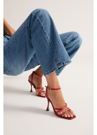 Sandalias Tacon LOLA CRUZ Mod.128Z26BK rojo