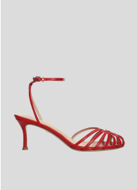 Sandalias Tacon LOLA CRUZ Mod.137Z59BK rojo