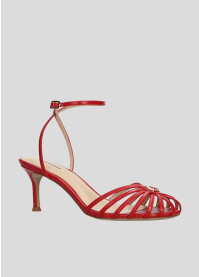 Sandalias Tacon LOLA CRUZ Mod.137Z59BK rojo