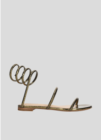 Sandalias Planas LOLA CRUZ Mod.343Z51BK verde kaki