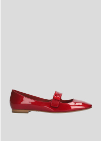 Zapatos planos LOLA CRUZ Mod.083Z26BK rojo