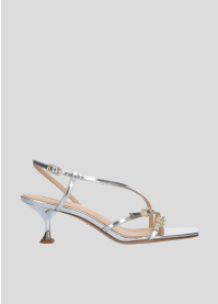 Sandalias Tacon LOLA CRUZ Mod.126Z17BK plata