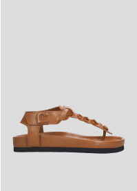 Sandalias Planas LOLA CRUZ Mod.316Z13BK cuero