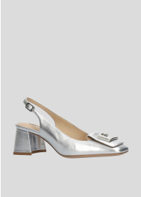 Zapatos de salón LOLA CRUZ Mod.082Z19BK plata