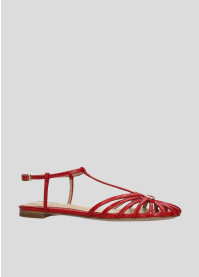 Sandalias Planas LOLA CRUZ Mod.138Z59BK rojo