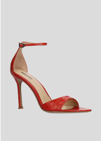 Sandalias Tacon LOLA CRUZ Mod.149Z55BK rojo