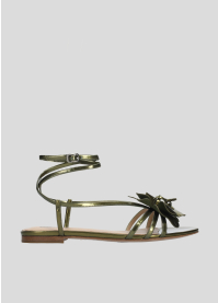 Sandalias Planas LOLA CRUZ Mod.036Z17BK verde kaki