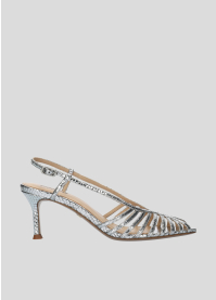 Sandalias Tacon LOLA CRUZ Mod.134Z51BK plata