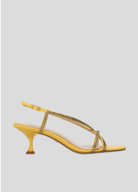 Sandalias Tacon LOLA CRUZ Mod.011Z75BK amarillo